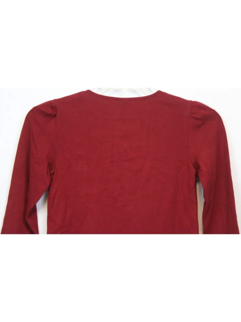 2006 Gymboree Family Portrait Dark Red T-shirt sz 7 Bows Sparkle Buttons Classic